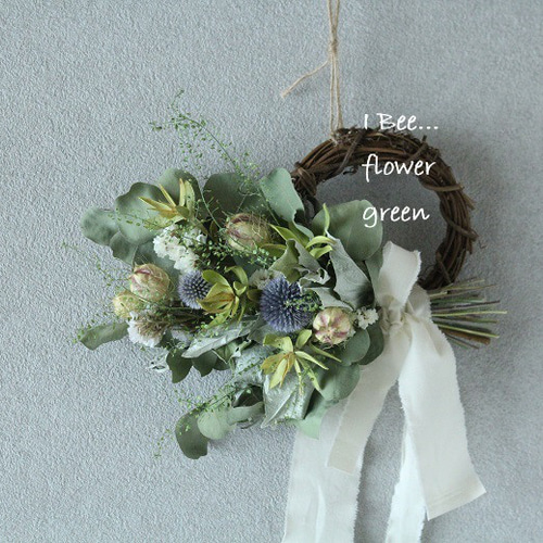 Sale￥1900→￥1500秋の爽やかなドライフラワーリーススワッグ2WAY