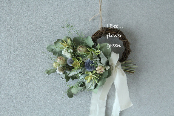 Sale￥1900→￥1500秋の爽やかなドライフラワーリーススワッグ2WAY
