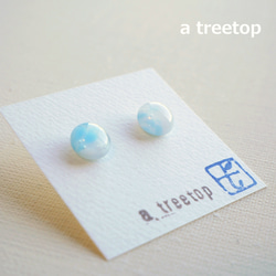 グレープアゲート パープル ピアス 【999】 ピアス（スタッド・一粒