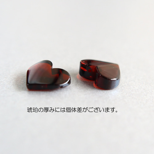☆再販 大人気☆天然の宝石 ハートの琥珀 バルティックアンバー