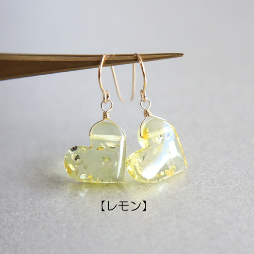 ☆再販 大人気☆天然の宝石 ハートの琥珀 バルティックアンバー
