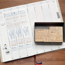手帳スタンプBOX（kit-003）はんこ ハンコ スタンプ スケジュール帳 ライフログ 記録 11枚目の画像