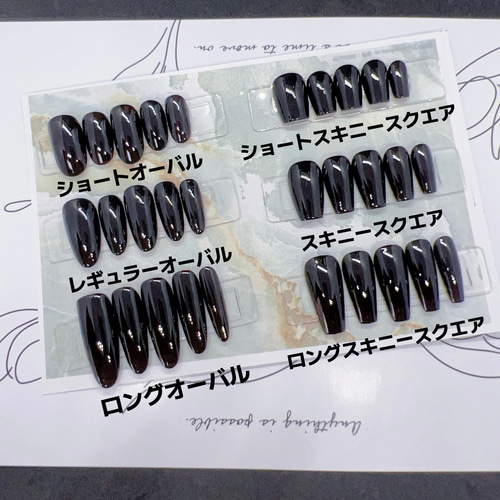 Lilith_nail☆ジェルネイルチップ☆オーダー受付中☆几何ネクレス