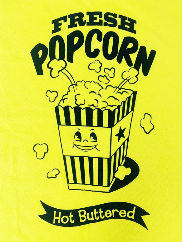 FRESH POPCORN 　アダルトサイズ（ウーマン）レディースTシャツ 3枚目の画像