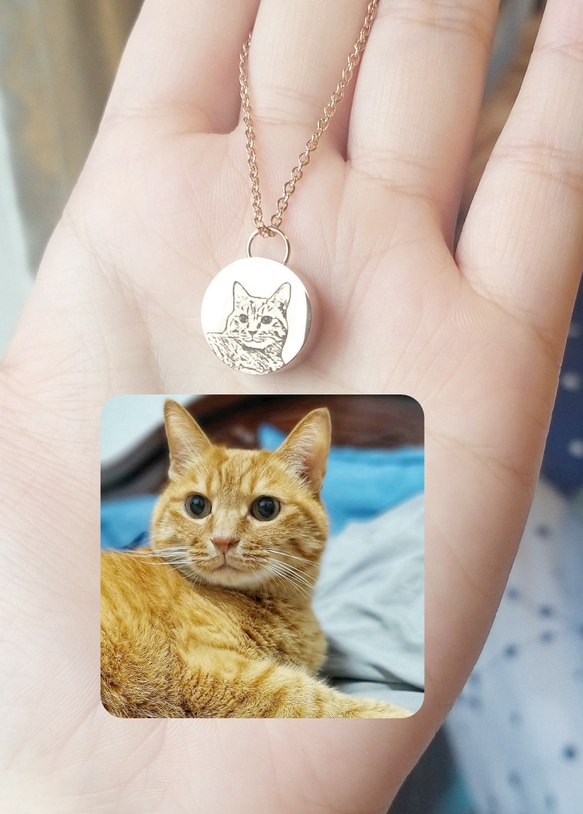オーダーメイド レーザー彫刻でオンリーワンのネックレス（猫の毛など