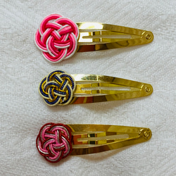 梅結び水引ヘアピン3個セット① ヘアピン てんてん 通販 16442326