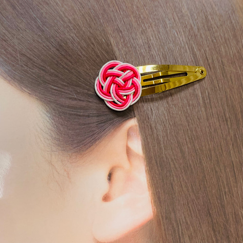 梅結び水引ヘアピン3個セット① ヘアピン てんてん 通販 16442326