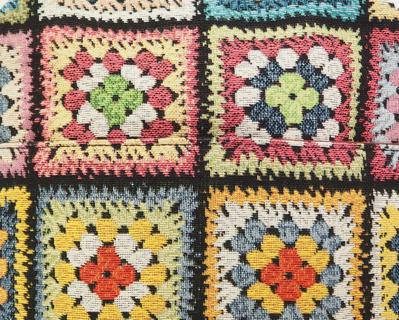 [訂做] Granny Square Style Gobelin Gamaguchi 2way 單肩包 第10張的照片