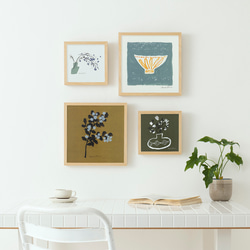 アートポスター20　mimosa/brown（ミモザ/ブラウン） 8枚目の画像