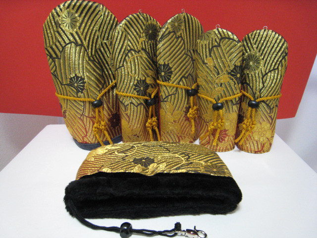 2023-016『オビカラgolf』　ヘッドカバー　ドライバー　ウッド　UT　アイアン用　６点セット　チャーム付き