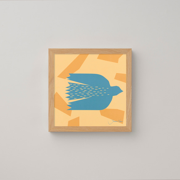 アートポスター20　BIRD/blue（バード/ブルー） 4枚目の画像