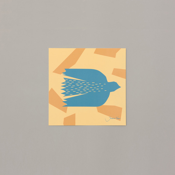 アートポスター20　BIRD/blue（バード/ブルー） 1枚目の画像