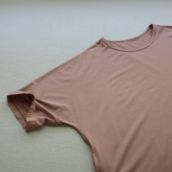 ラスト１　初夏ＳＡＬＥ　上質とろみ伸縮Tシャツ ジャージ カットソー生地　かぶるだけワンピース　チュニックR58A 12枚目の画像