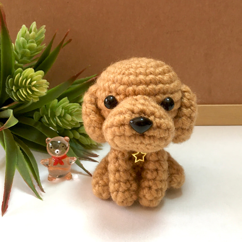 ハロウィン飾り付きトイプードルあみぐるみ あみぐるみ r-dog