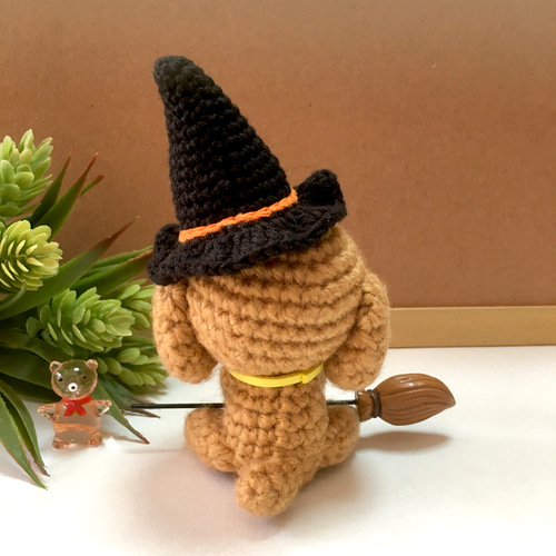編みぐるみ♡ハロウィンバージョン♡トイプードル♡トイプー♡黒猫♡プレゼントにも♡ 編みぐるみ♡ハロウィンバージョン♡トイプードル♡トイプー♡黒