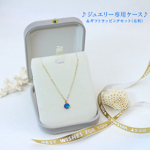 Ocean』天然石オパール・K14GP・ネックレス ♪送料無料♪専用クリア 