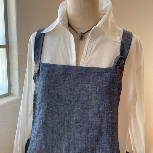 DENIM DUNGAREE エプロンベスト Lサイズ 150〜160サイズ DENIM