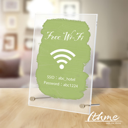 アクリルパネル スタンド付き「paint」★名入れ可【SNS/ホームページ/コード決済QRコード イベント ショップに】 10枚目の画像