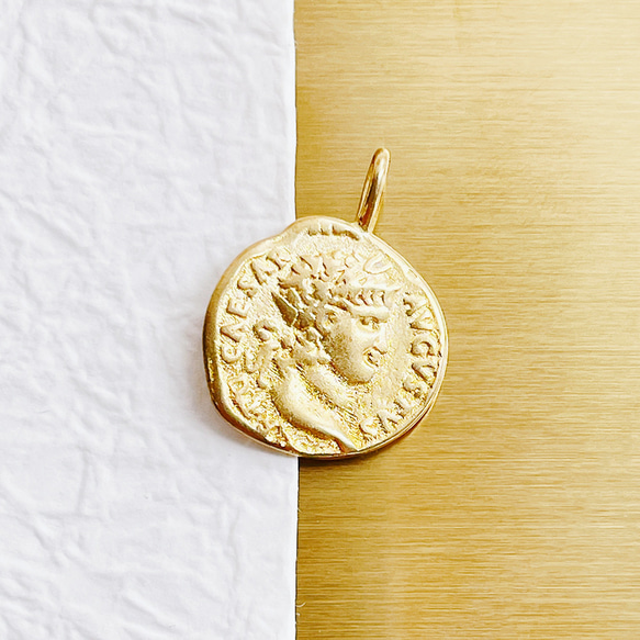 古代ローマペンダント 楽天市場】【中古】 K18 古代ローマ コイン ペンダントトップ ダイヤ