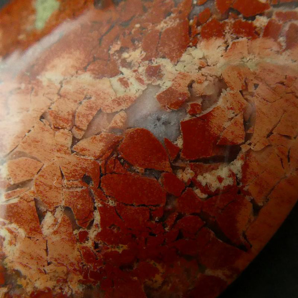 天然石ネックレス「プレシェイデッドジャスパー」　秋色　天然石　ペンダントネックレス　一点もの　秋のネックレス 3枚目の画像