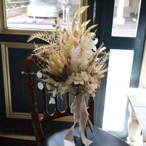 ドライ風　クラッチブーケ　急な前撮り　フォトウェディング　362