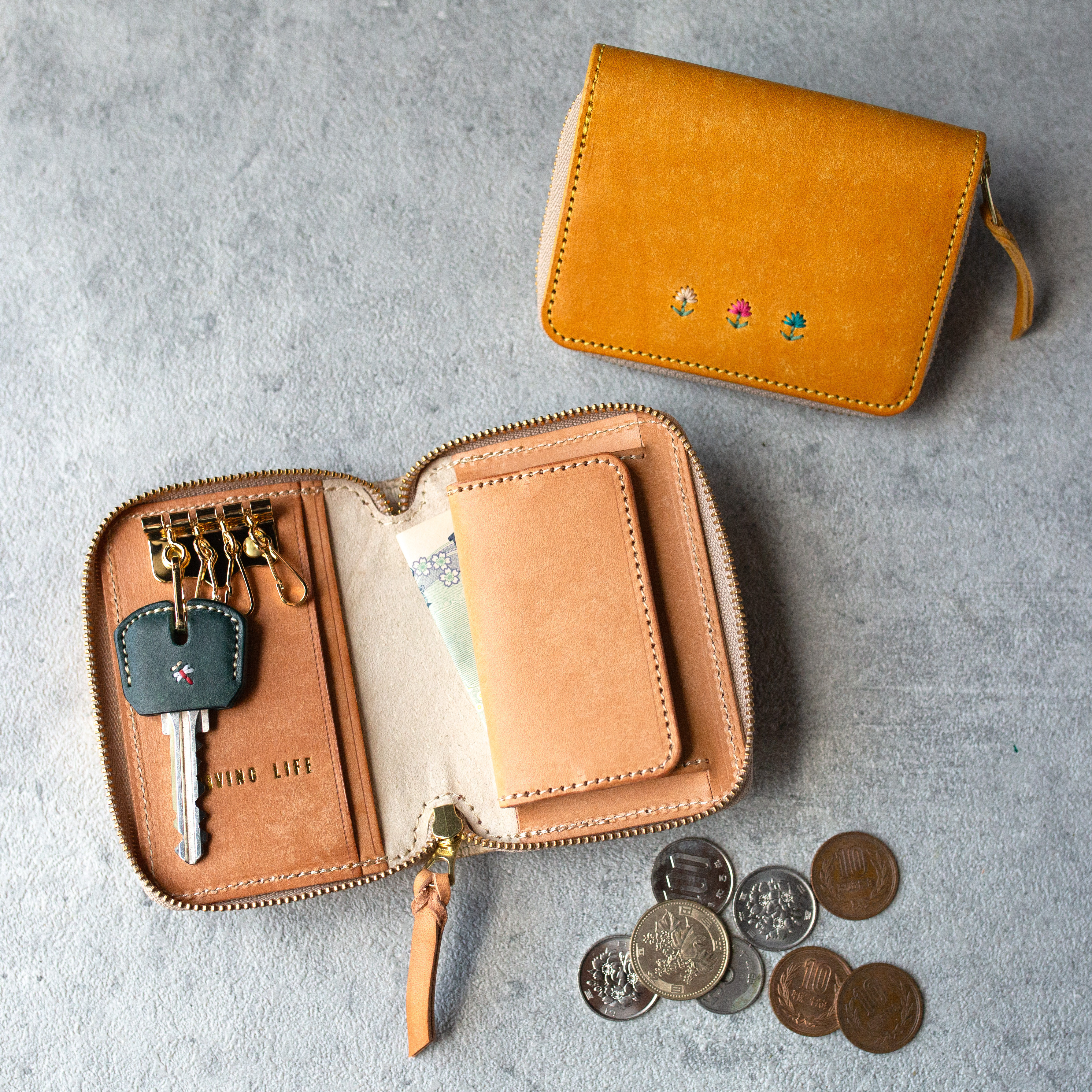 【あなたの麦茶】キャッチャー財布　ハンドメイド　ケース