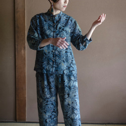 キモノストレートパンツ kimono straight pants※お手持ちのお着物でお仕立てします 2枚目の画像