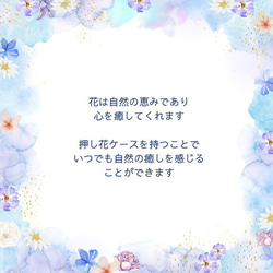 【#6】送料無料 ＊リール付き・押し花パスケース・押しフルーツパスケース＊koko＊紫陽花 13枚目の画像