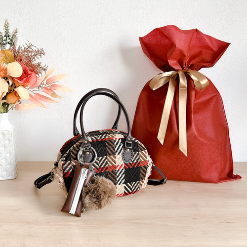 新品❤️ARCHIVIO チェック柄ボストンバッグ archivio（アルチビオ） ゴルフ 「LADIES」グレンチェック柄ボストン