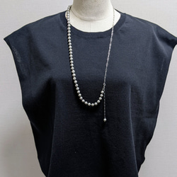 新品　GAGAN チェーンネックレス希少　ロング90センチ　シルバー ステンレス ネックレス レディース ロング ロングネックレス 2