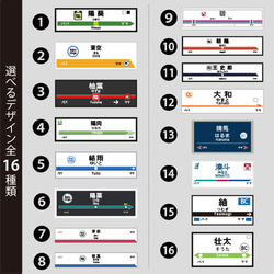 【メール便送料無料】 名入れ 半袖 Tシャツ 電車 駅 駅名標 【駅名標】［st-vehicle70］ プレゼント 2枚目の画像