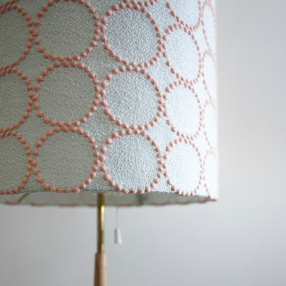 フロアランプ 照明 タンバリン ライトブルー オーク 無垢 ミナ