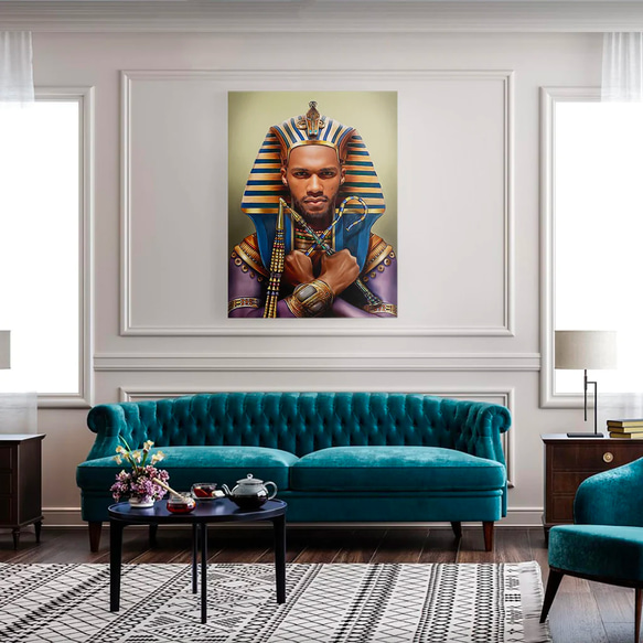 【オーダーメイド】写真からカスタムロイヤルキング天皇皇帝油絵スタイルの肖像画一点物 似顔絵 イラスト彼氏夫の贈り物誕生日 100%