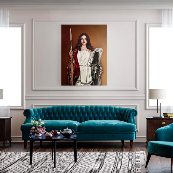 【オーダーメイド】写真からカスタムロイヤルキング天皇皇帝油絵スタイルの肖像画一点物 似顔絵 イラスト彼氏夫の贈り物誕生日 100%