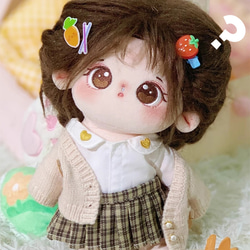 20cmぬいぐるみ 着せ替えぬいぐるみ ダキ子ちゃん 可愛い少女 茶色髪