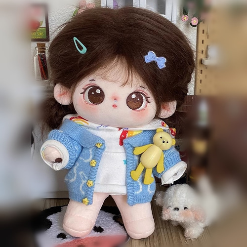 20cmぬいぐるみ 着せ替えぬいぐるみ ダキ子ちゃん 可愛い少女 茶色髪