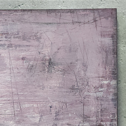ひろ・あおき　作　「盤031」　アクリル/木製パネル　S3　27.3x27.3cm　抽象絵画　現代アート　スクエア 3枚目の画像