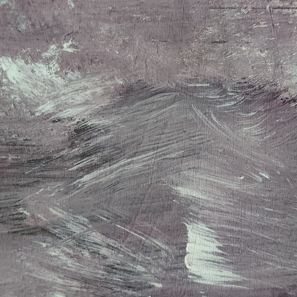 ひろ・あおき　作　「盤031」　アクリル/木製パネル　S3　27.3x27.3cm　抽象絵画　現代アート　スクエア 16枚目の画像