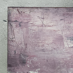 ひろ・あおき　作　「盤031」　アクリル/木製パネル　S3　27.3x27.3cm　抽象絵画　現代アート　スクエア 4枚目の画像