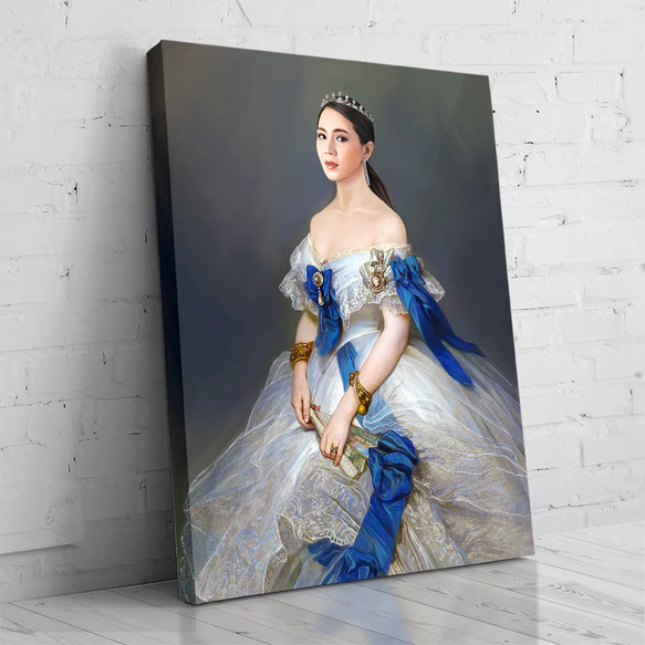 【オーダーメイド】写真からカスタムロイヤルキング天皇皇帝油絵スタイルの肖像画一点物 似顔絵 イラスト彼氏夫の贈り物誕生日 100%