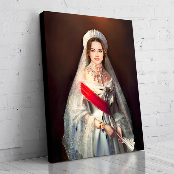 【オーダーメイド】写真からカスタムロイヤルキング天皇皇帝油絵スタイルの肖像画一点物 似顔絵 イラスト彼氏夫の贈り物誕生日 100%