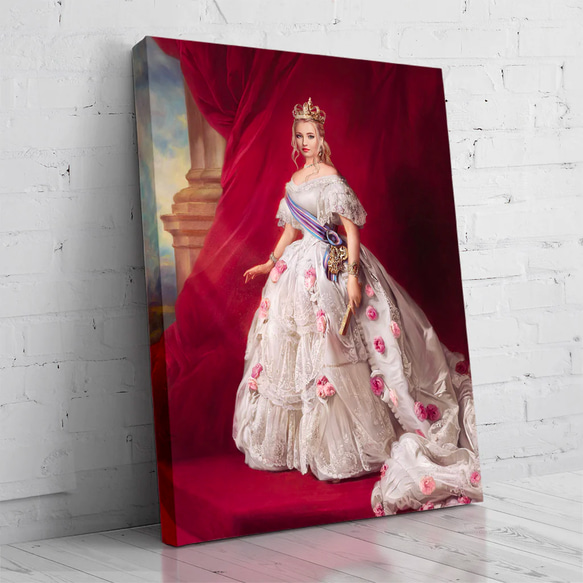 【オーダーメイド】写真からカスタムロイヤルキング天皇皇帝油絵スタイルの肖像画一点物 似顔絵 イラスト彼氏夫の贈り物誕生日 100%