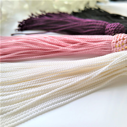 コットンタッセル 数珠パーツ 房 同色2個1組 【カラー選択】 約9cm 綿