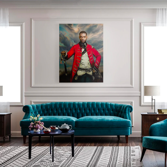 【オーダーメイド】写真からカスタムロイヤルキング天皇皇帝油絵スタイルの肖像画一点物 似顔絵 イラスト彼氏夫の贈り物誕生日 100%