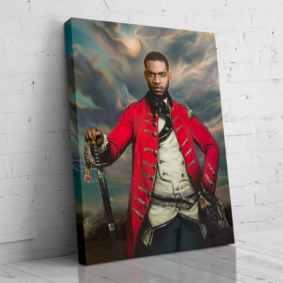 【オーダーメイド】写真からカスタムロイヤルキング天皇皇帝油絵スタイルの肖像画一点物 似顔絵 イラスト彼氏夫の贈り物誕生日 100%