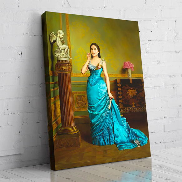 【オーダーメイド】写真からカスタムロイヤルキング天皇皇帝油絵スタイルの肖像画一点物 似顔絵 イラスト彼氏夫の贈り物誕生日 100%