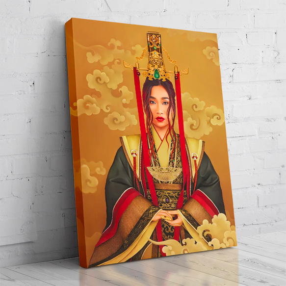 【オーダーメイド】写真からカスタムロイヤルキング天皇皇帝油絵スタイルの肖像画一点物 似顔絵 イラスト彼氏夫の贈り物誕生日 100%