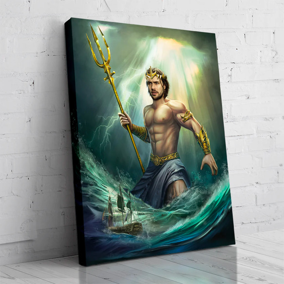 【オーダーメイド】写真からカスタムロイヤルキング天皇皇帝油絵スタイルの肖像画一点物 似顔絵 イラスト彼氏夫の贈り物誕生日 100%