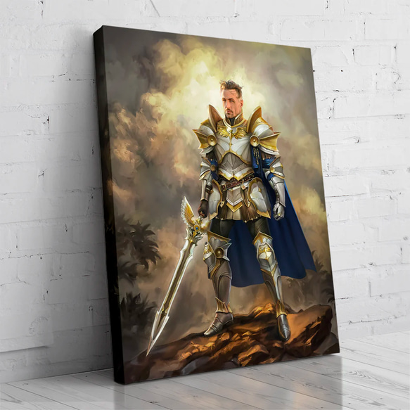 【オーダーメイド】写真からカスタムロイヤルキング天皇皇帝油絵スタイルの肖像画一点物 似顔絵 イラスト彼氏夫の贈り物誕生日 100%