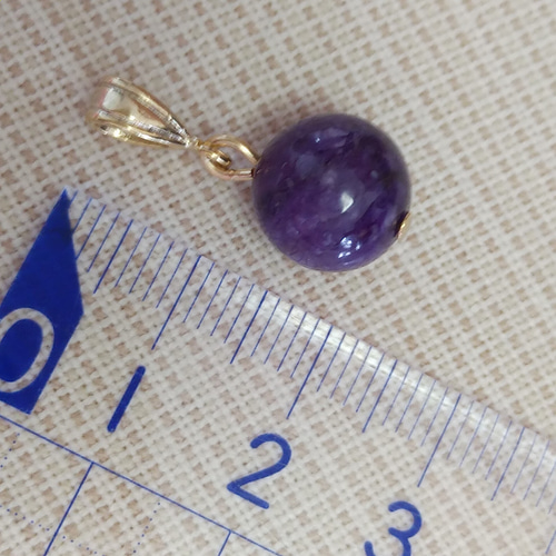 チャロアイト　10mm チャロアイト 10mm 天然石 ペンダントトップ ♡世界三大